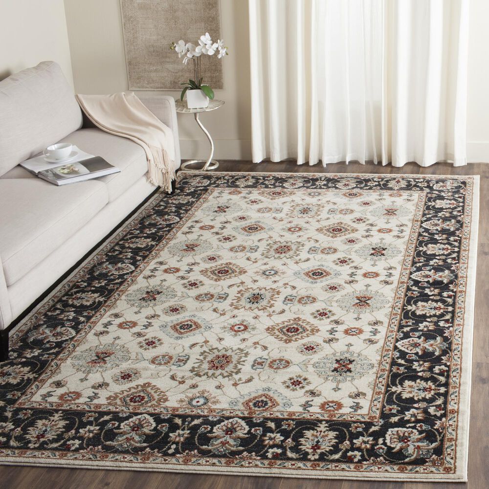 Safavieh Lyndhurst LNH332 6&#39; x 9&#39; Cream and Navy Area Rug, , large