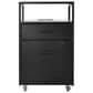 Rta Products Llc Modern Rolling File Cabinet with USB Charging Ports and Power Outlet in Black, , large