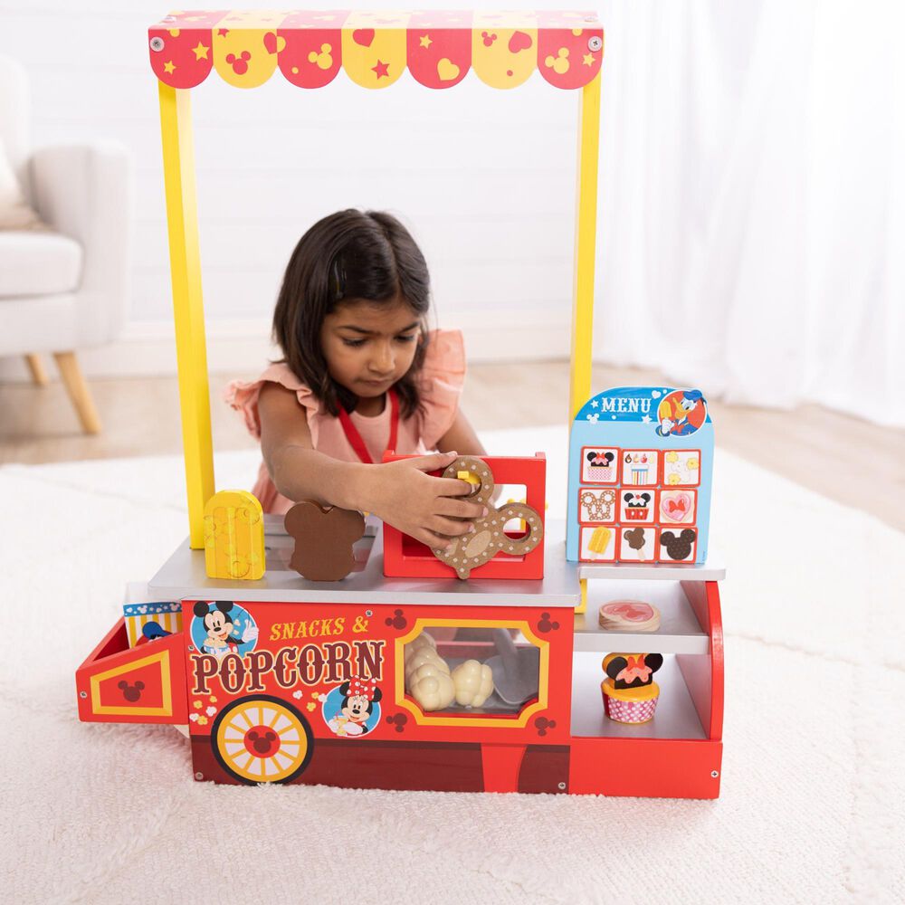 Melissa &amp; Doug Disney Snacks and Popcorn Wooden Food Counter in Multicolor, , large