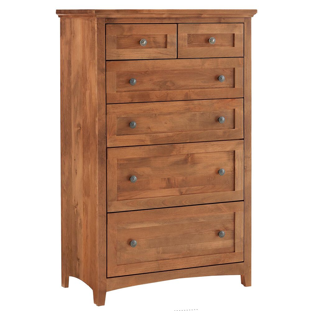 Archbold Furniture Company Emmerson 6-Drawer Chest in Golden Pecan, , large