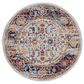 Amer Rugs Alexandria 6"7" Round Ivory and Gold Area Rug, , large