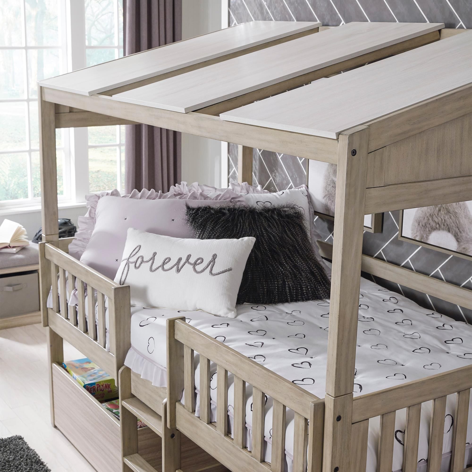 Signature Design by Ashley Wrenalyn Twin Loft Bed in Light Tan NFM
