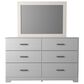 Signature Design by Ashley Stelsie 4 Piece King Bedroom Set in White, , large