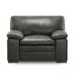 Sienna Designs Leather Accent Chair in Maverick Charcoal Grey, , large