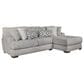 Albany Furniture Mondo 2-Piece Stationary Sectional in Silver, , large