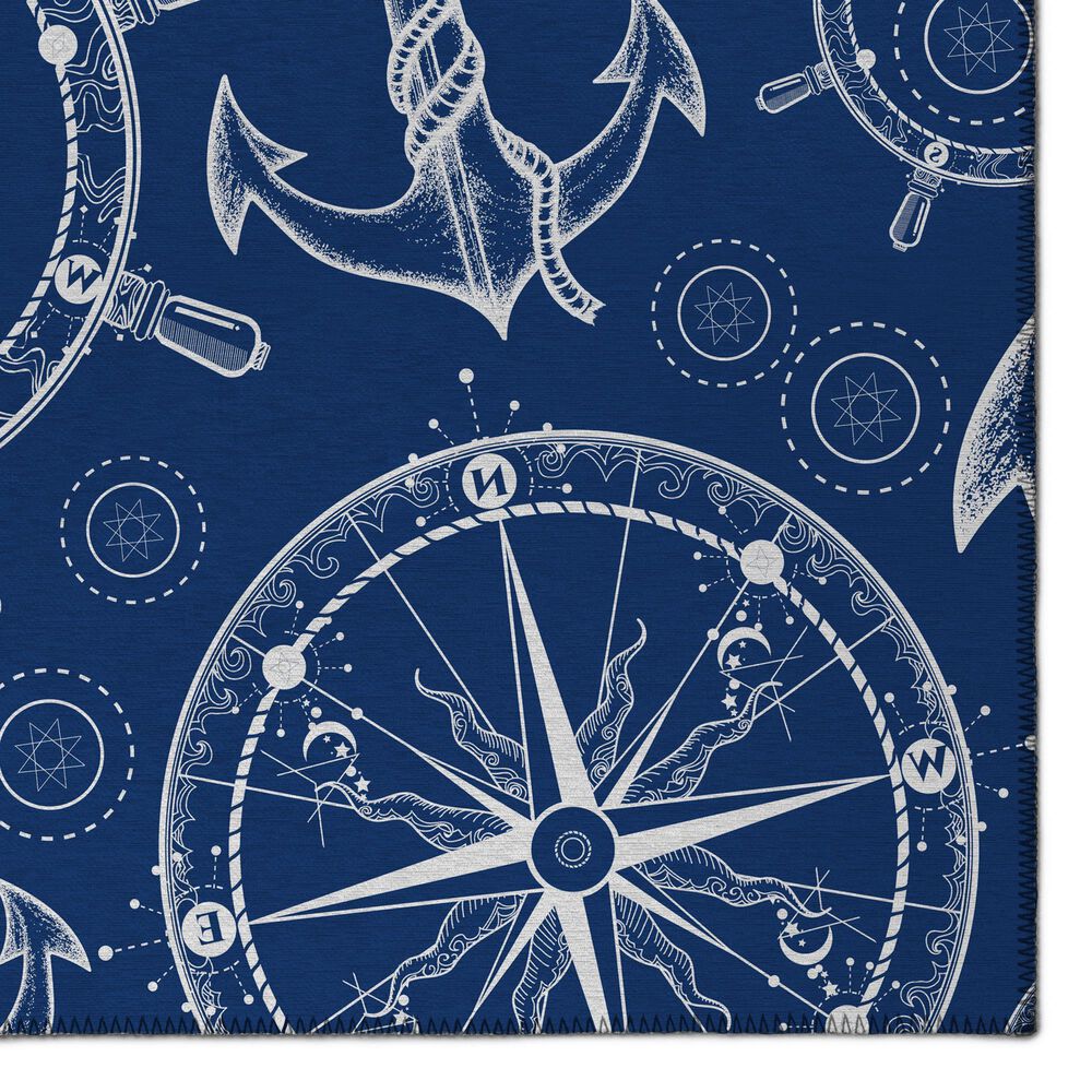 Dalyn Rug Company Harbor HA9 2&#39;3&quot; x 7&#39;6&quot; Navy Indoor/Outdoor Runner, , large