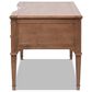 Jennifer Taylor Home Dauphin 59" 5-Drawer Executive Desk in Brown, , large