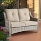 HOMLUX Outdoor Rattan Loveseat with Ergonomic in Beige, , large