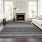 Dalyn Rug Company Portico PO2 Chocolate 8" x 10" Area Rug, , large