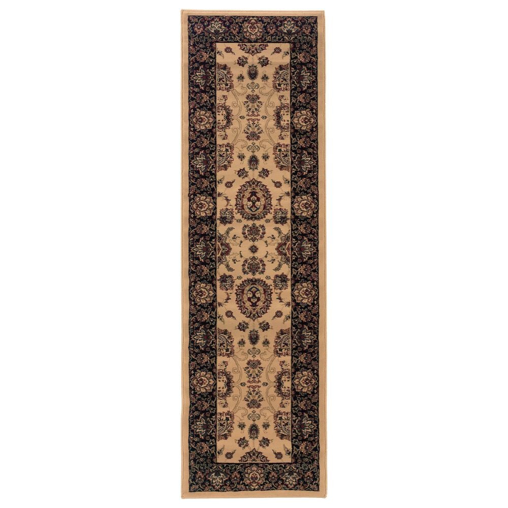 Oriental Weavers Ariana 130_7 2"3" x 7"9" Beige Runner, , large