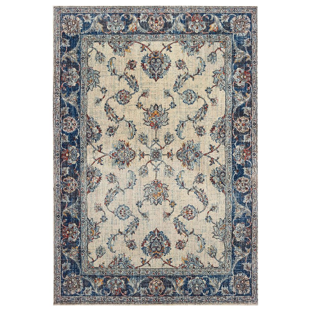Oriental Weavers Pandora 1802E 9"10" x 12"10" Ivory and Blue Area Rug, , large