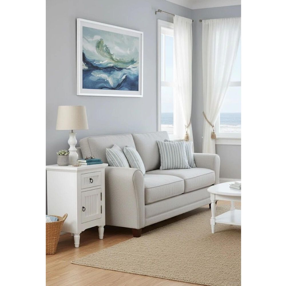 Waltham Westport Power Chairside Table in White, , large