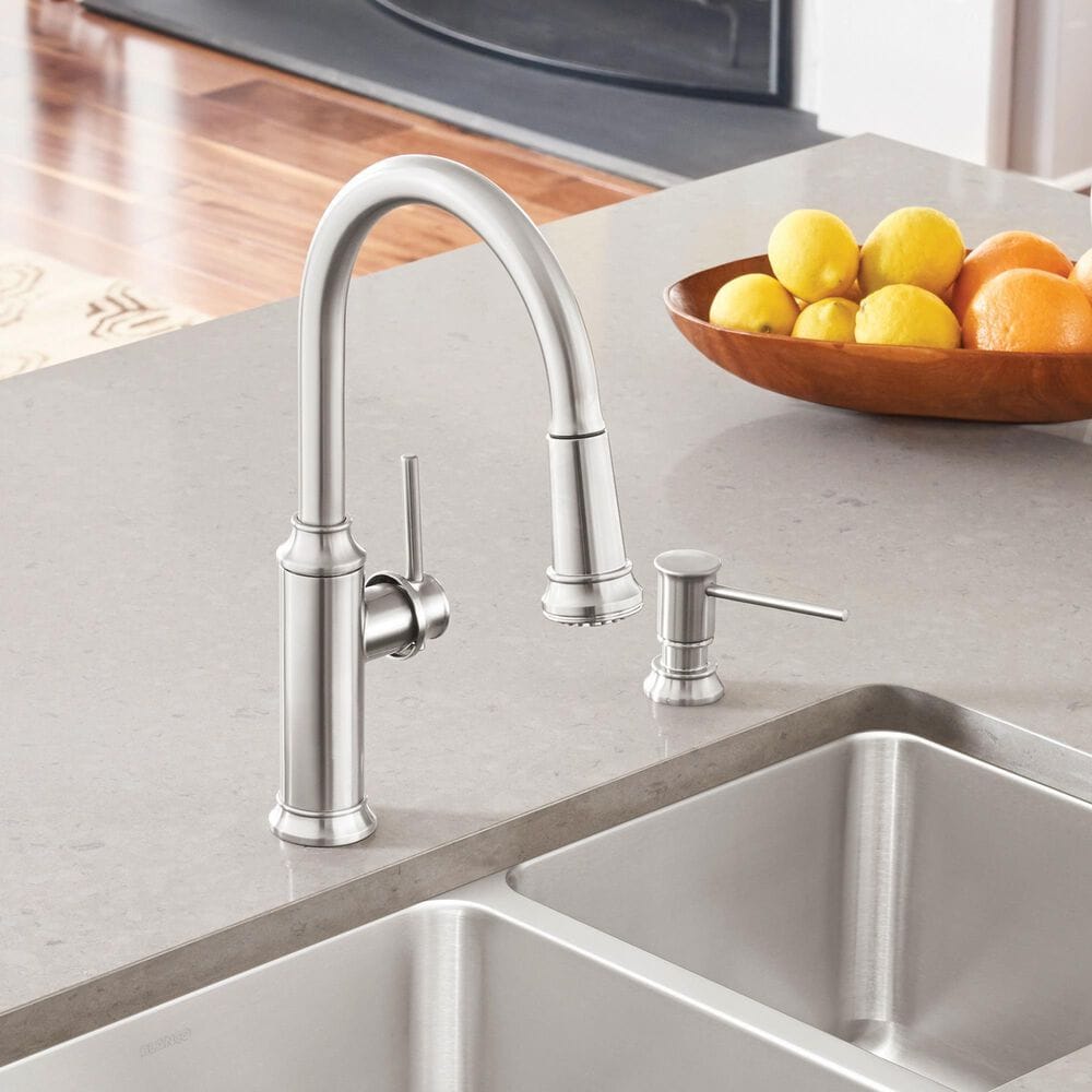 Blanco Empressa Pull-Down Kitchen Faucet 1.5 GPM in PVD Steel, , large