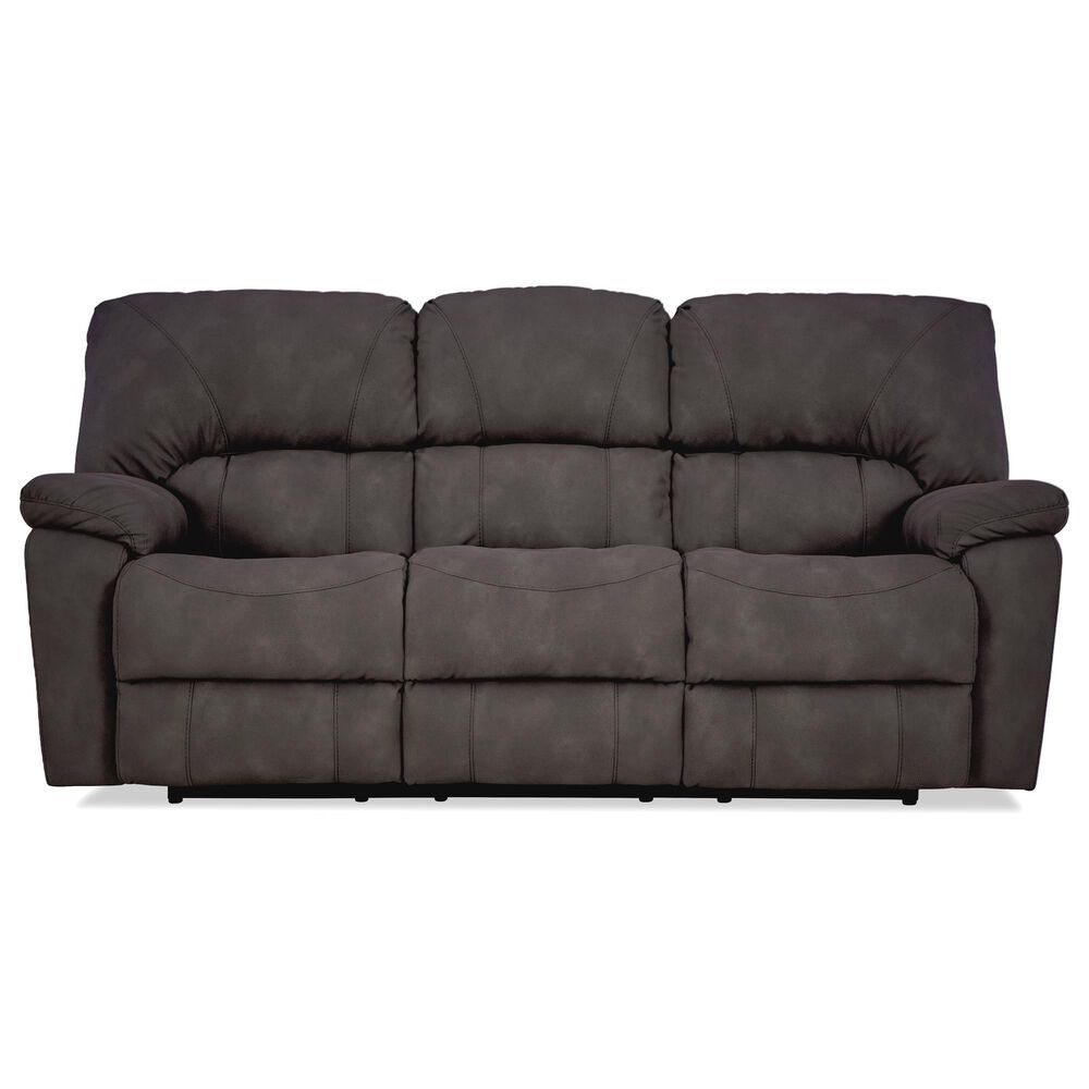 HomeStretch Rhino Manual Reclining Sofa in Pewter, , large