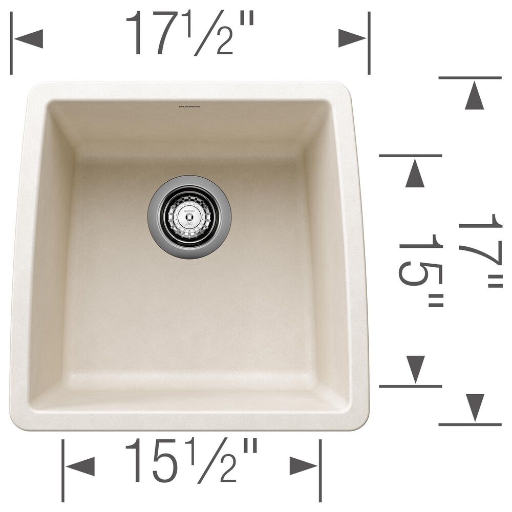 Blanco Performa 17.5&quot; Bar Sink in Soft White, , large
