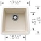 Blanco Performa 17.5" Bar Sink in Soft White, , large