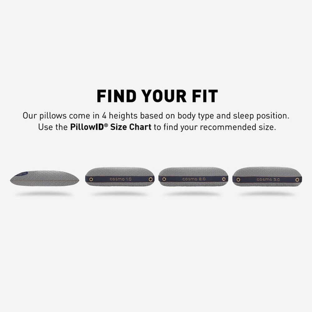 Bedgear Cosmo 0.0 Performance Pillow in Gray and Rose Gold Nebraska