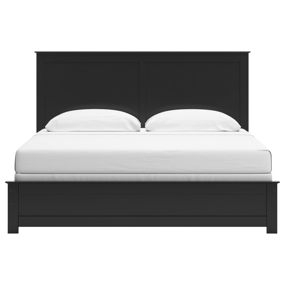Ashley Maribel King Panel Bed in Black, , large