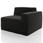 Furniture of America Facil 5-Piece Modular Track Arm Sofa Set in Black, , large