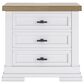 Ashley Queen Storage Bed and Two Nightstands in White and Natural, , large