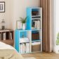 HOMLUX 4-Tier Open Shelf Display Organizer Bookcase in Light Blue and White, , large