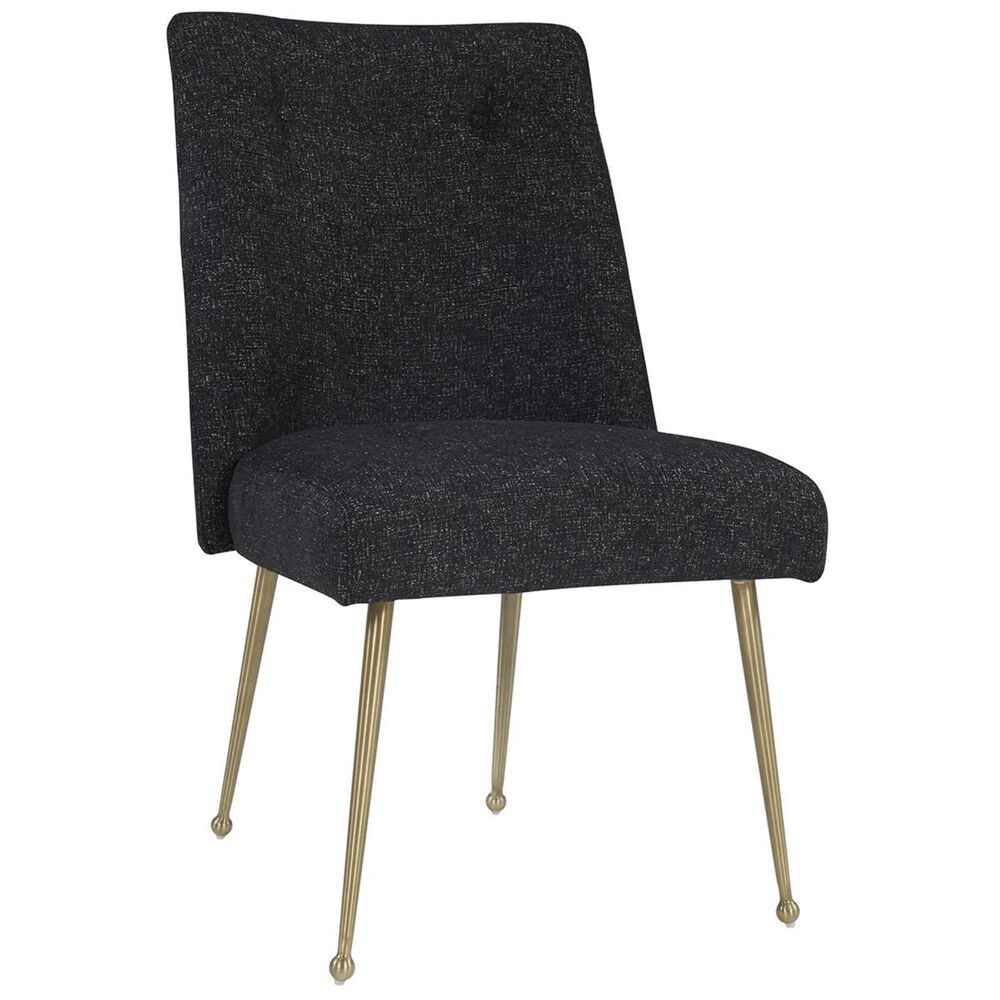 Tov Furniture Batik Linen Dining Chair in Black, , large