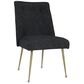 Tov Furniture Batik Linen Dining Chair in Black, , large