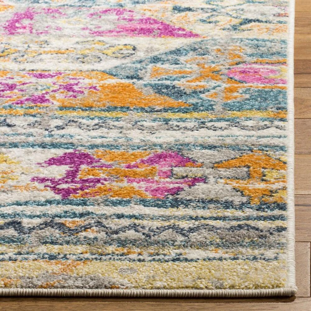 Safavieh Madison MAD118C 4&#39; x 6&#39; Blue and Fuchsia Area Rug, , large