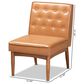 Baxton Studio Riordan Side Chair with Tan Cushion in Walnut Brown, , large