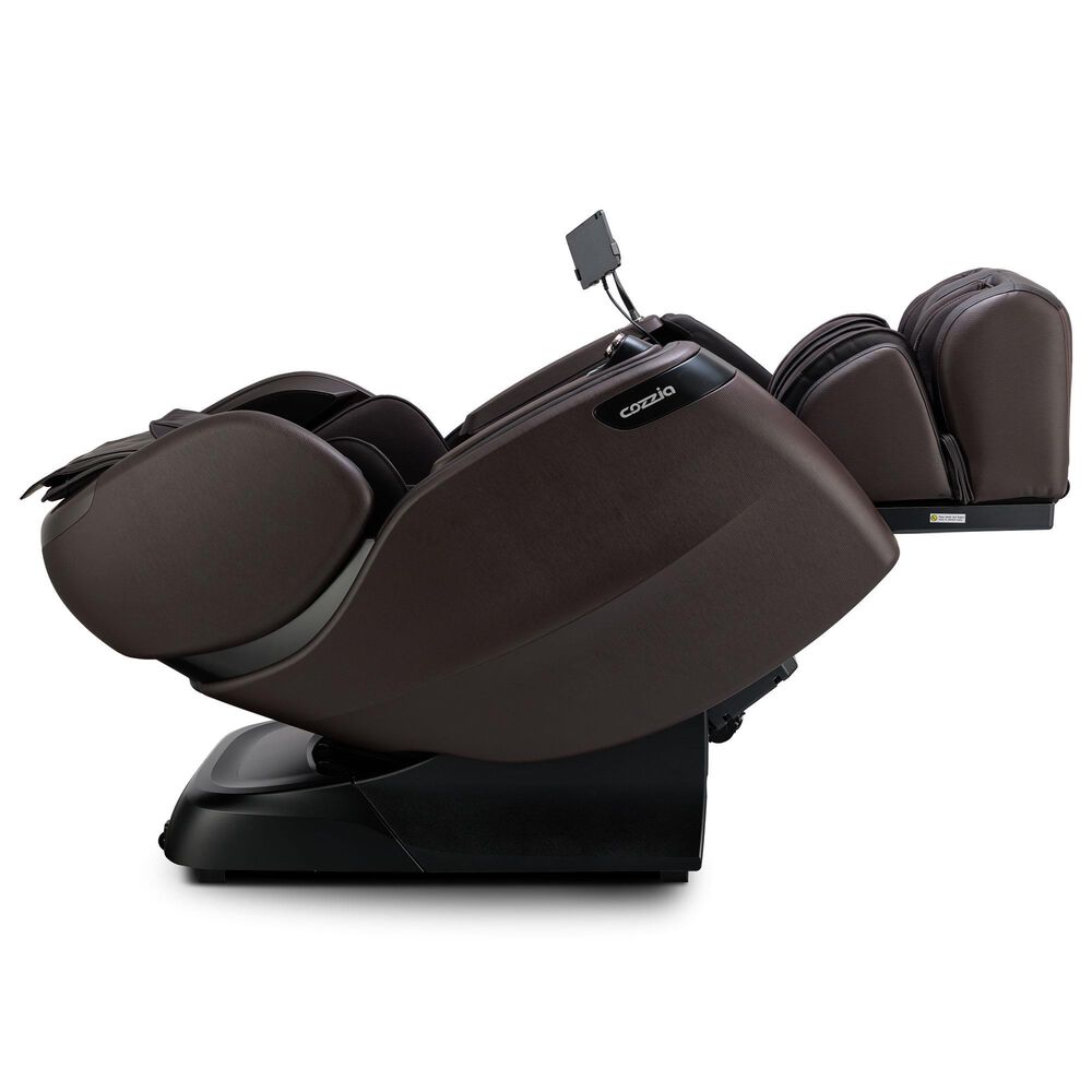 Cozzia Qi SE Duo Power Massage Chair with Mocha Cushion in Espresso, , large