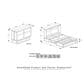 New Day Furniture Clover Murphy Cabinet Bed and Mattress in Cherry, , large