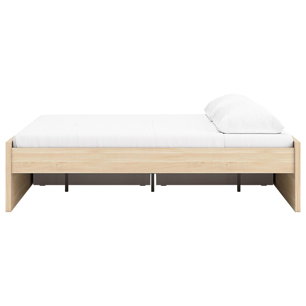 Ashley Onita King Platform Bed with 1 Side Storage in Natural, , large