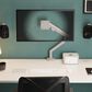 Kanto Single Monitor Desk Mount for 17" - 40" Displays in White, , large