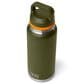 YETI Rambler 36 Oz Water Bottle with Color-Blocked Chug Cap in Olive and King Crab Orange, , large