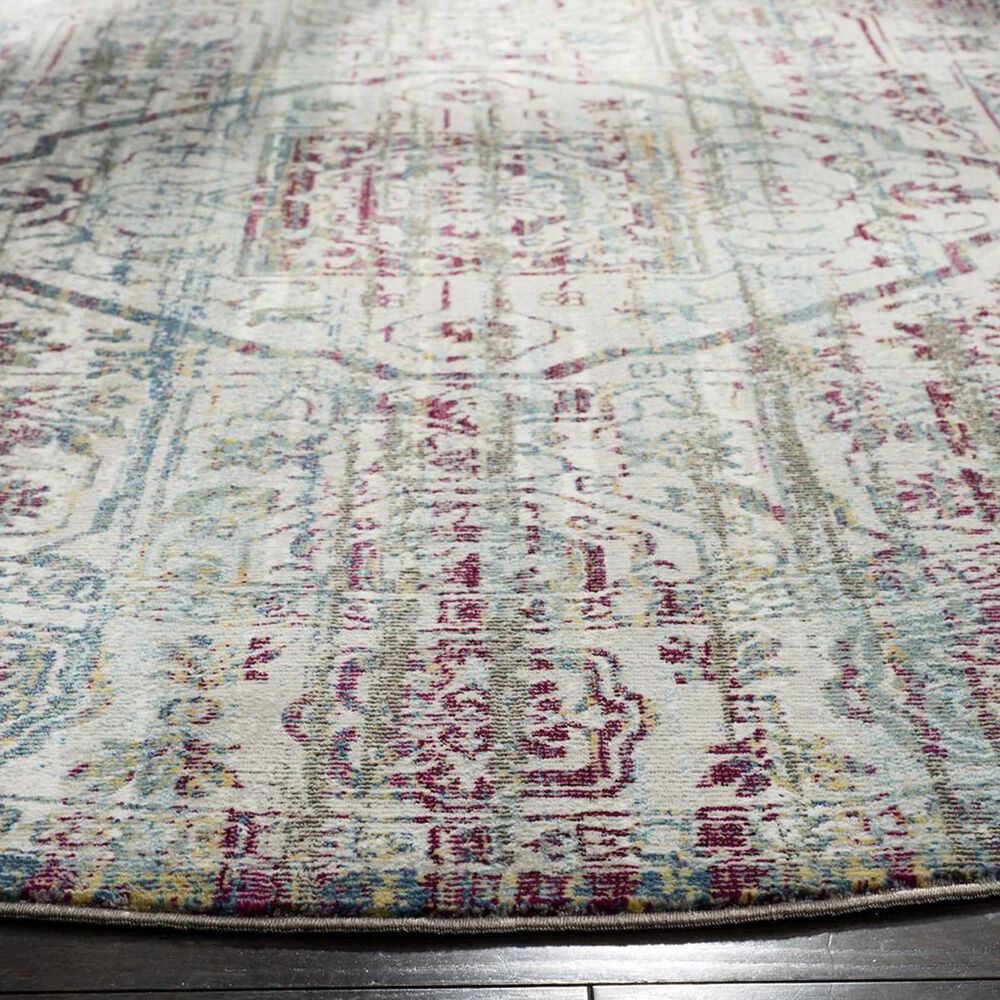 Safavieh Aria 6&#39;6&quot; Round Red and Creme Area Rug, , large