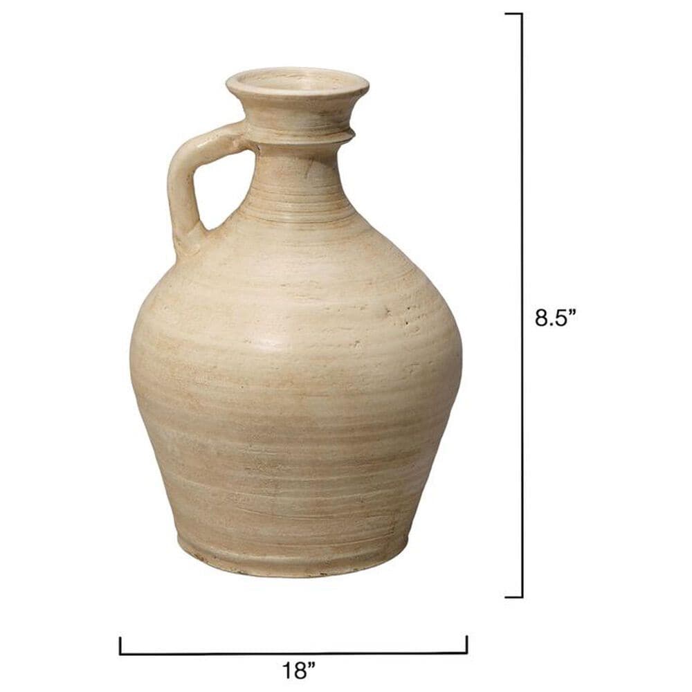 Jamie Young Halston Ceramic Pitcher in Cream, , large