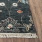 RIZZY Envision Bulbs Leaves 10" x 14" Charcoal Area Rug, , large