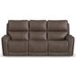 Flexsteel Carter Power Reclining Sofa and Recliner in Cappuccino, , large