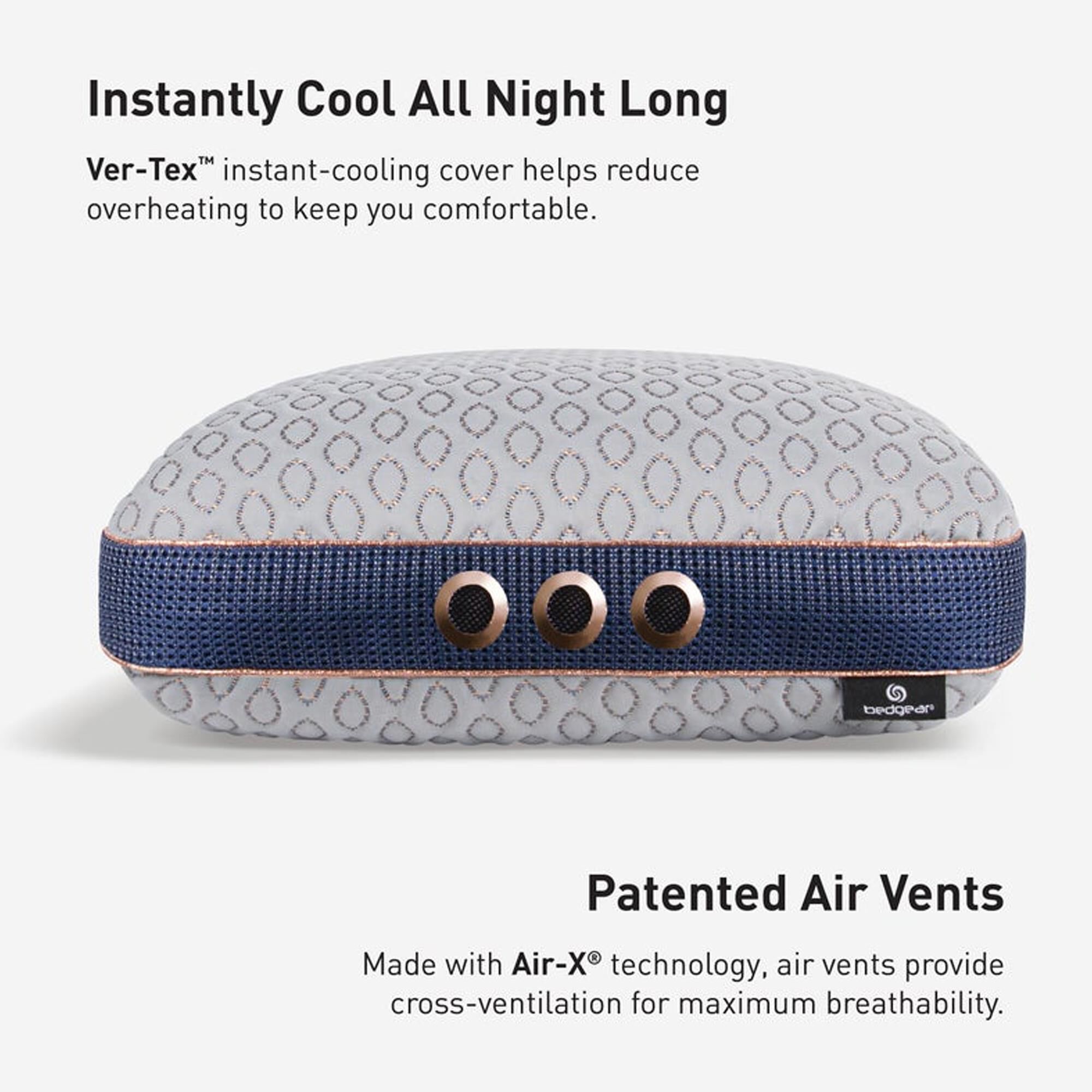 Bedgear Cosmo 1.0 Medium Low Performance Pillow NFM