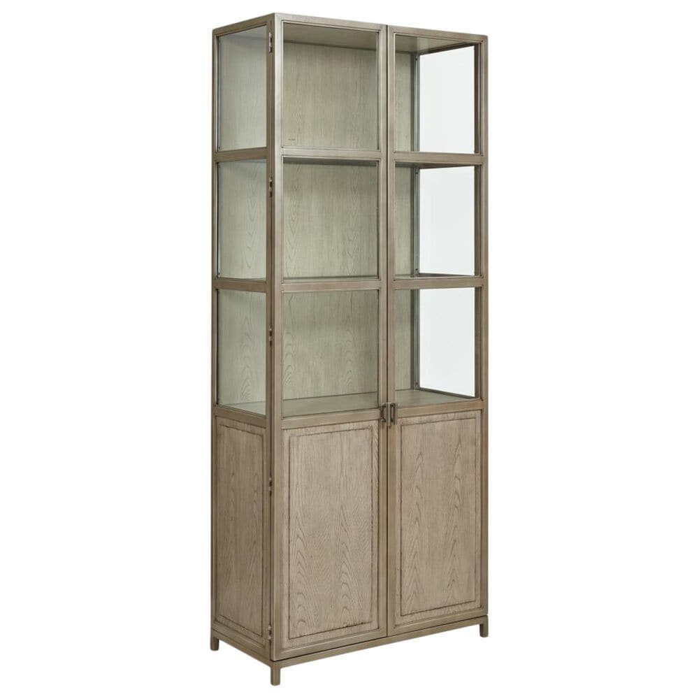 American Drew West Fork Blackwell Display Cabinet in Aged Taupe, , large