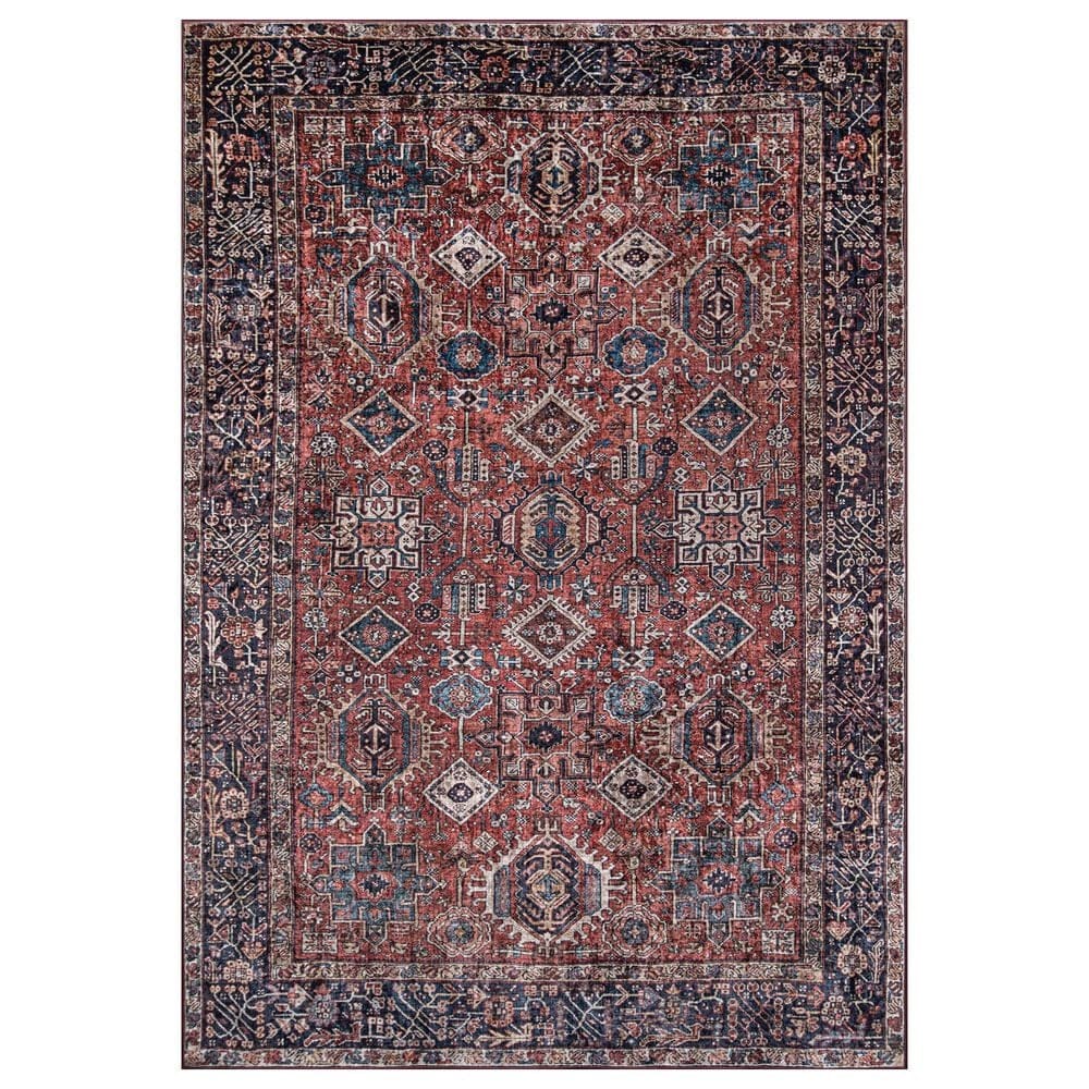 Momeni Karachi KAR-2 5" x 8" Rust Area Rug, , large