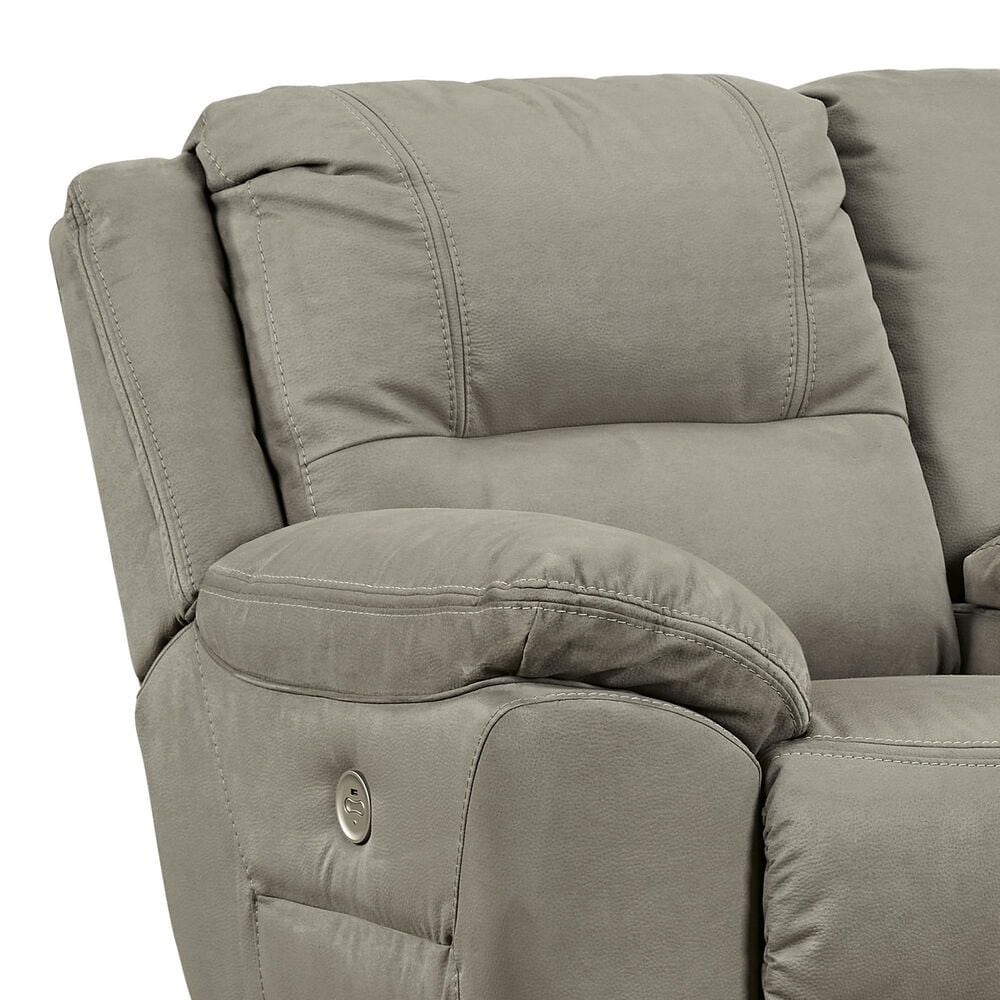 Ashley Next-Gen Gaucho Power Reclining Loveseat with Console in Putty, , large