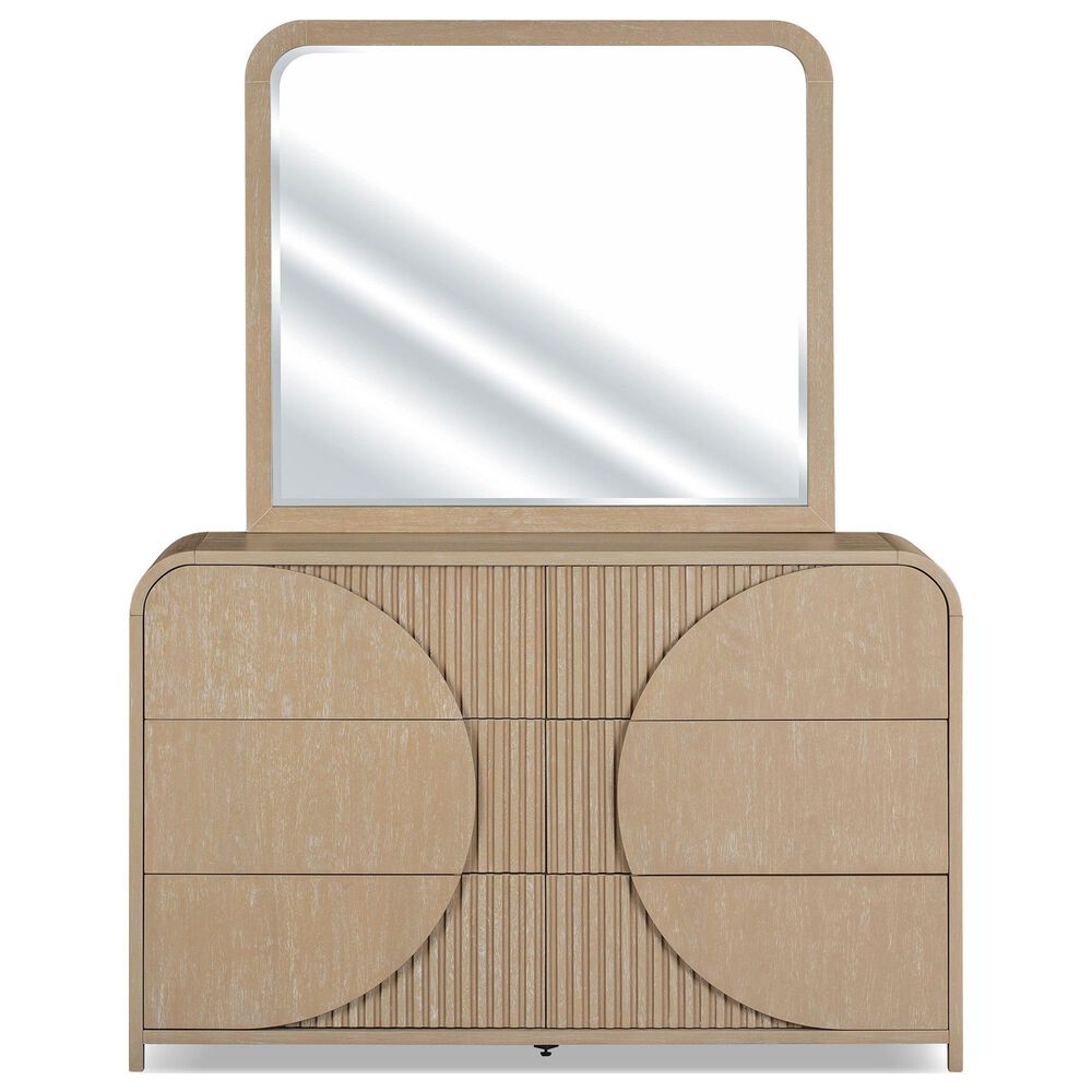 Furniture of America Tangentry 6-Drawer Dresser in Natural, , large