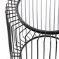 Maple and Jade Open Wire Frame End Table in Matte Black, , large