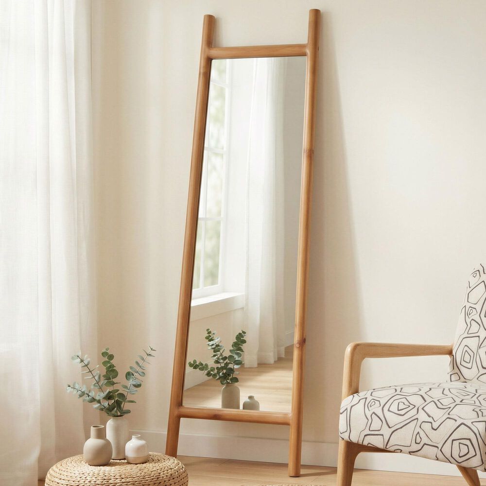 Zuo Modern Stiga Standing Floor Mirror in Natural, , large