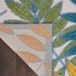 Nourison Aloha ALH18 10" x 14" Ivory and Multicolor Indoor/Outdoor Area Rug, , large