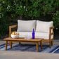 Linon Home Decor Breton 2-Piece Outdoor Conversation Set in Brown, , large