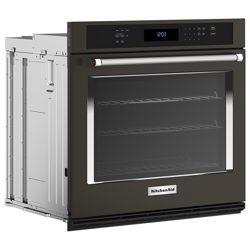 KitchenAid 30&quot; Single Wall Oven with Air Fry Mode in Black Stainless Steel and PrintShield, , large