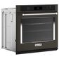 KitchenAid 30" Single Wall Oven with Air Fry Mode in Black Stainless Steel and PrintShield, , large