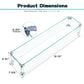 HOMLUX 31" Fire Pit Glass Flame Wind Guard with Aluminum Corner in Clear, , large
